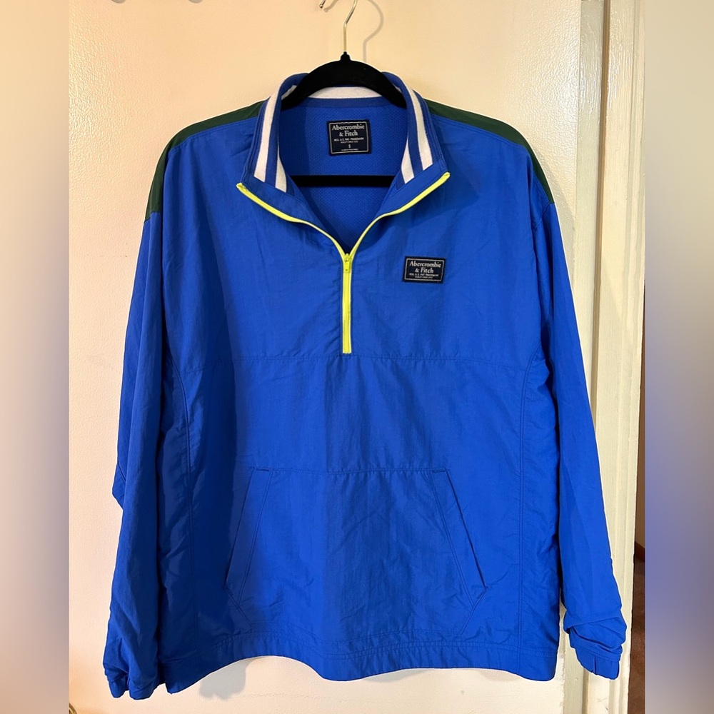 Men’s Abercrombie And Fitch 90’s Style Windbreaker Jacket Size Small